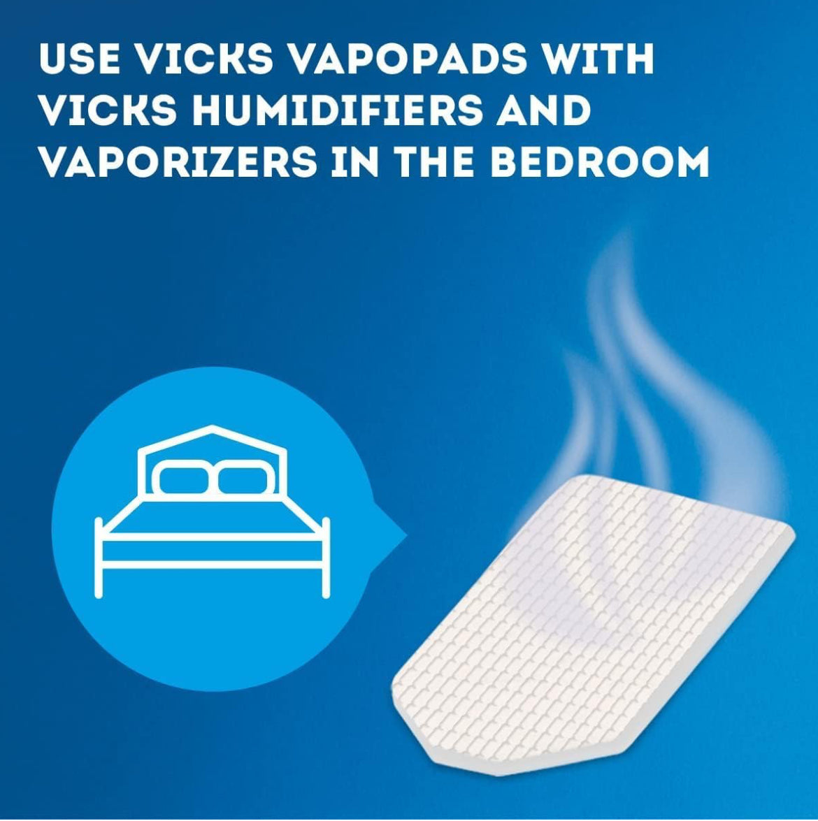 Vicks VapoPads: almohadillas de vapor de mentol calmantes para humidificadores, vaporizadores, vaporizadores sin agua y enchufes, VSP-19, 6 unidades (paquete de 1)