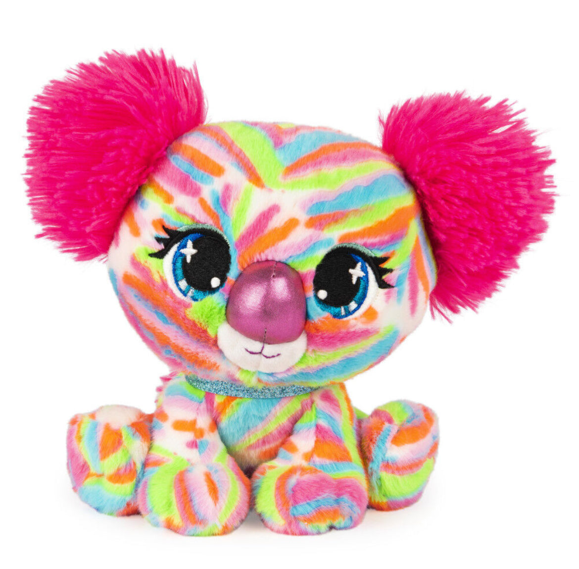 P.Lushes Designer Fashion Pets Koko Melbie Koala Bear Premium Stuffed Animal, Multicolor/Rosa, 6"