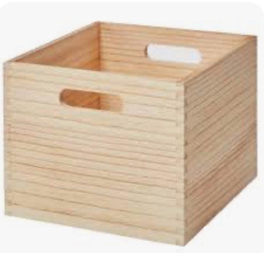 Caja de Madera 27.9 x25.4 x20.3  cms BRIGHTROOM