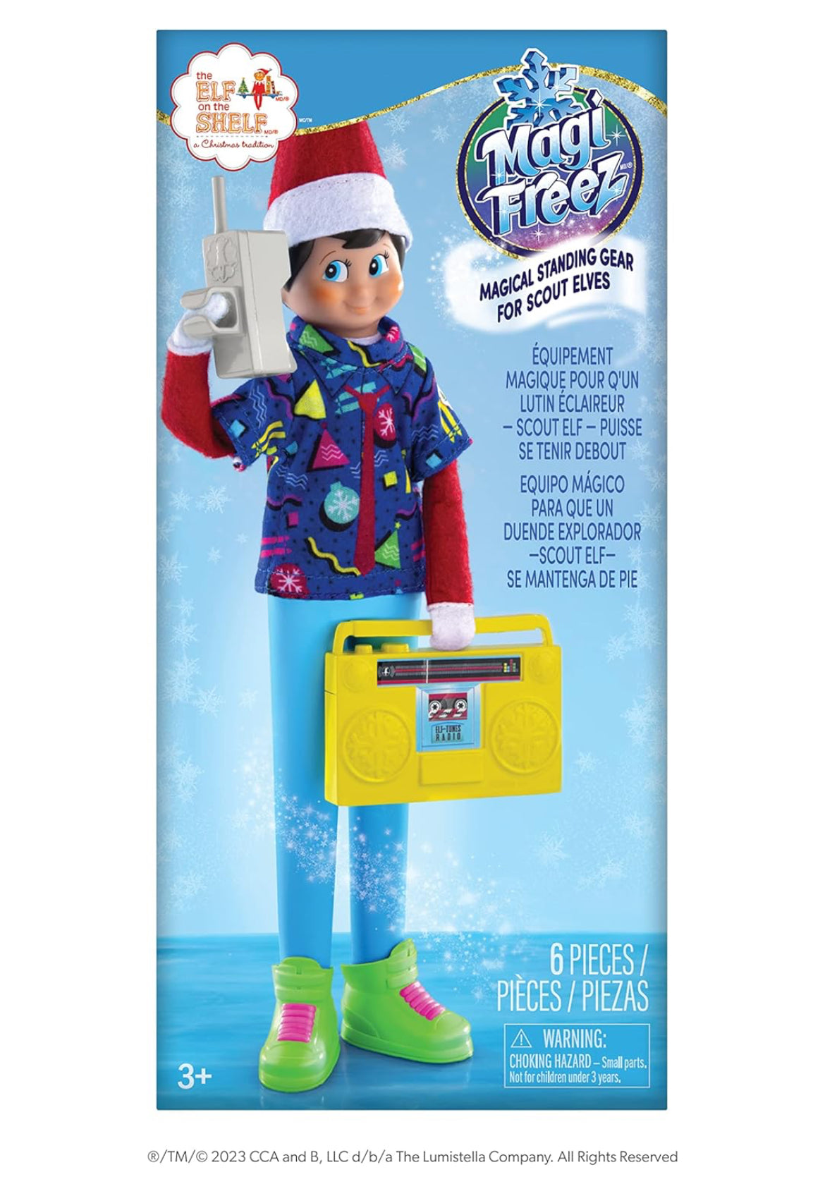 The Elf on the Shelf MagiFreez® Retro Rad 80's Gear- ¡Ayuda a tu elfo Scout a ser el más raddest en The Block!