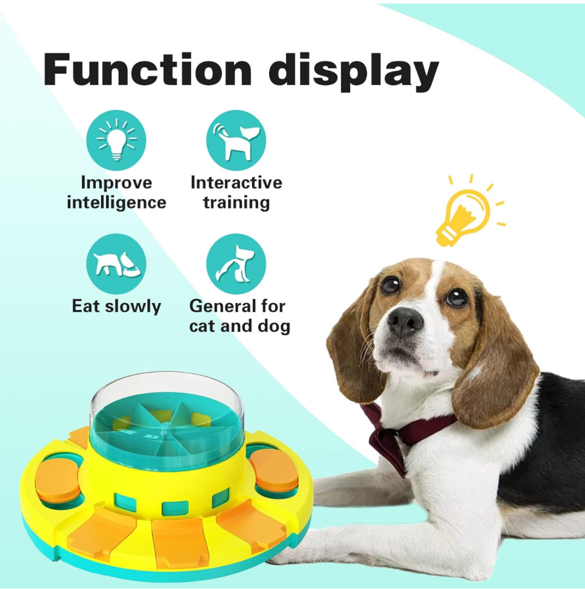 Rompecabezas para perros, juguete interactivo para perros para entrenamiento IQ, ayuda a la digestión de mascotas, juguete interactivo para perros para estimulación de coeficiente intelectual y entrenamiento de golosinas para perros