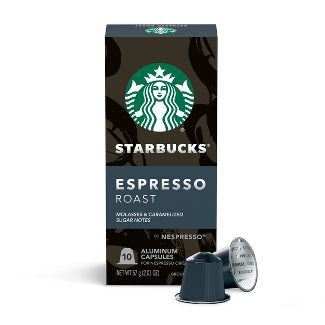 Starbucks by Nespresso Original Line Capsules — Espresso Dark Roast — 1 caja (10 cápsulas)