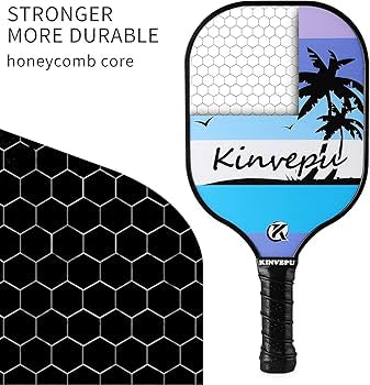 Pickleball Paddles - Juego de 4 palas de pickleball, juego de 4 raquetas de pickleball de grafito incluye juego de 4, 6 bolas, 1 bolsa y 4 agarres de pickleball