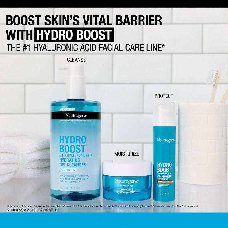 Gel limpiador hidratante sin fragancia Neutrogena Hydro Boost