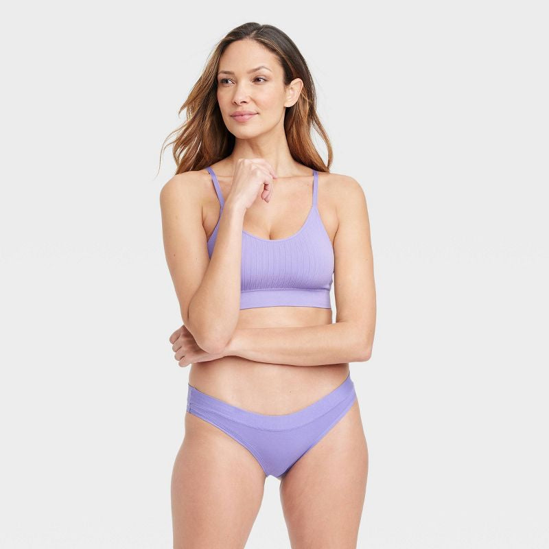 Ropa interior de bikini elastico de algodon para mujer Auden talla L