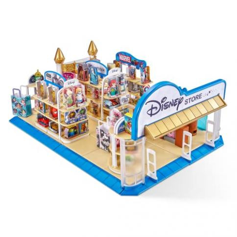 5 Surprise Disney Toy Store Playset de Zuru - Incluye 5 mini coleccionables exclusivos, tienda y exhibición para niños, adolescentes y adultos