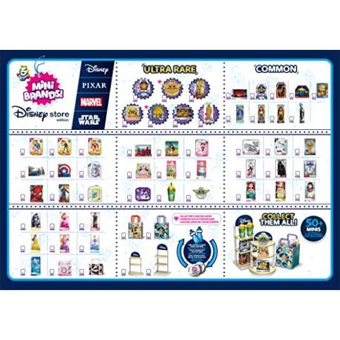 5 Surprise Disney Toy Store Playset de Zuru - Incluye 5 mini coleccionables exclusivos, tienda y exhibición para niños, adolescentes y adultos