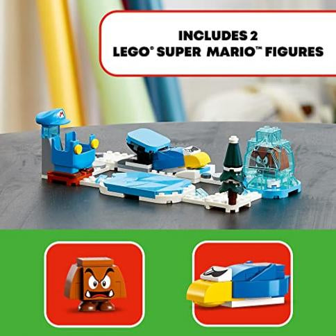 LEGO Super Mario Set de Expansión Traje de Ice Mario y Frozen World 71415, Juego Coleccionable para Construir con Disfraz de Figura y Figuras Enemigas de Cooligan y Goomba - Color Multicolor