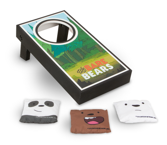 We Bare Bears Mini Escritorio Cornhole Juego Beanbag Lanzar Caja de Botín Exclusivo