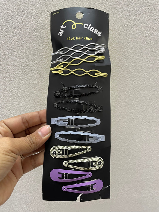 Art Class - 12 pcs clips para cabello- surtido