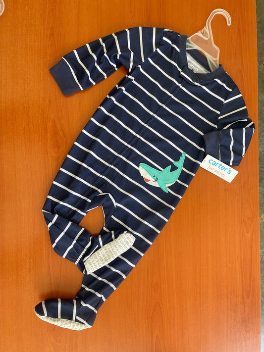 Pijama tiburón - carters -talla 12M