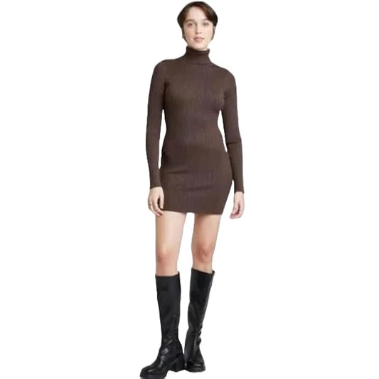 Wild Fable Mini vestido de suéter bodycon de manga larga para mujer - talla XS