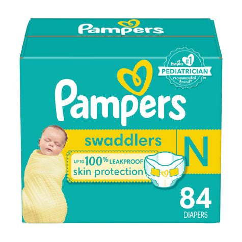 Pañales activos para bebés Pampers Swaddlers - N - 84 pcs