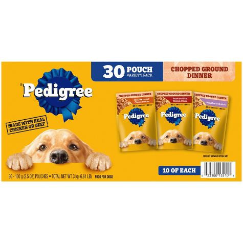 Pedigree Choice Cortes en la bolsa de salsa Comida húmeda para perros adultos - 30 paquetes