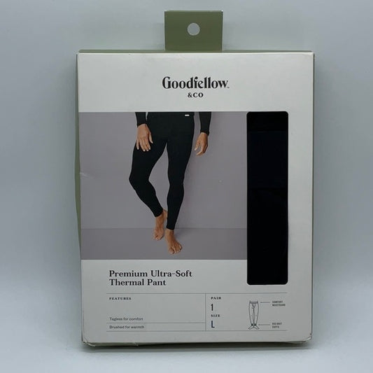 Pantalones térmicos ajustados de primera calidad para hombre - Goodfellow & Co Black L