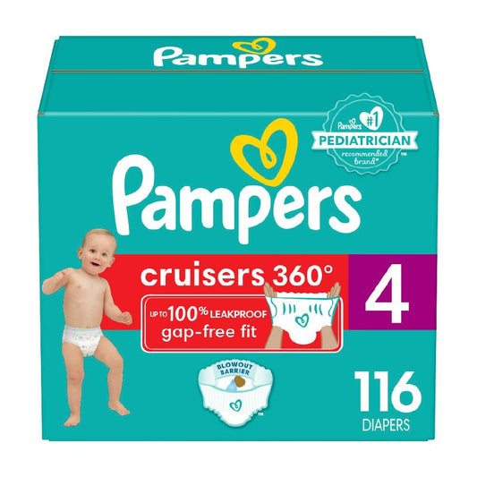 Pampers Cruisers 360 / 116 Pañales- talla 4