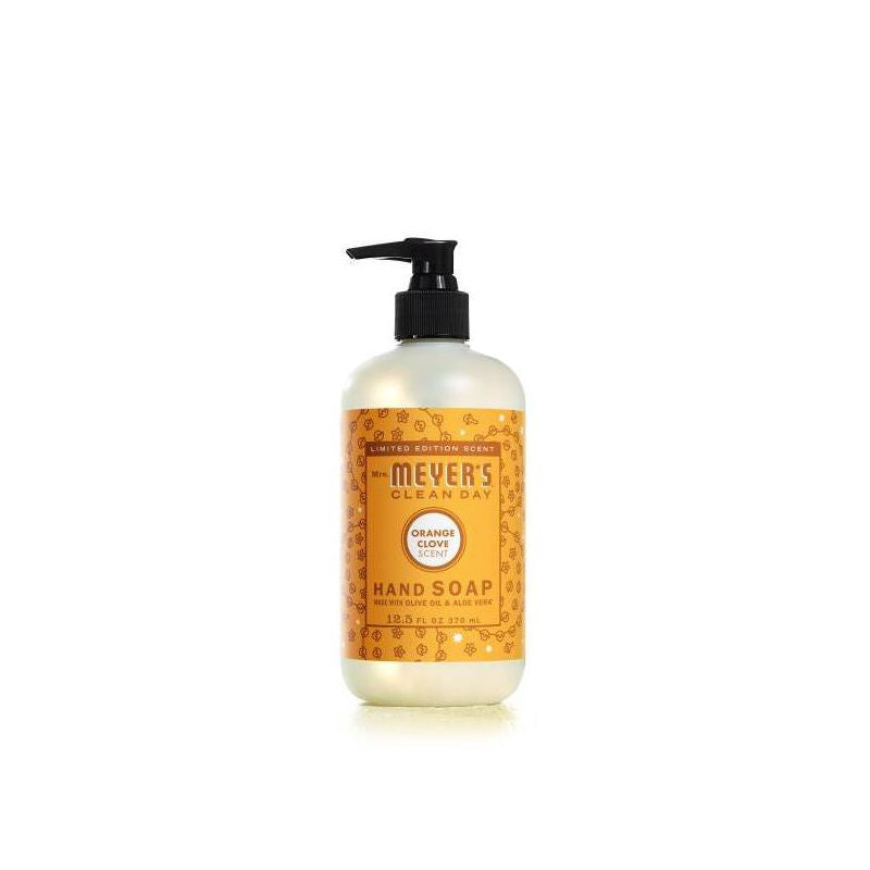 Jabón de manos de Mrs. Meyer's Clean Day - Clave de naranja - 12,5 fl oz