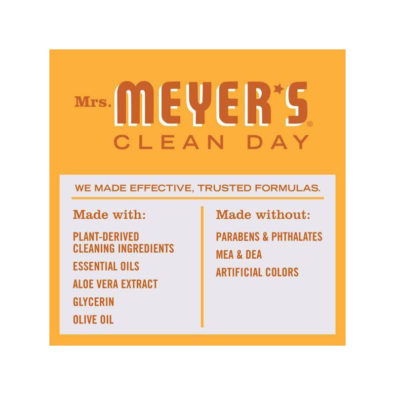 Jabón de manos de Mrs. Meyer's Clean Day - Clave de naranja - 12,5 fl oz