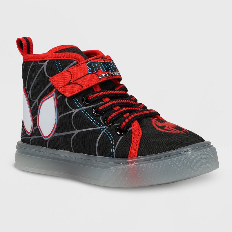 Zapatillas de deporte de alta fidelidad Marvel Spider-Man para niños pequeños - Negro t12