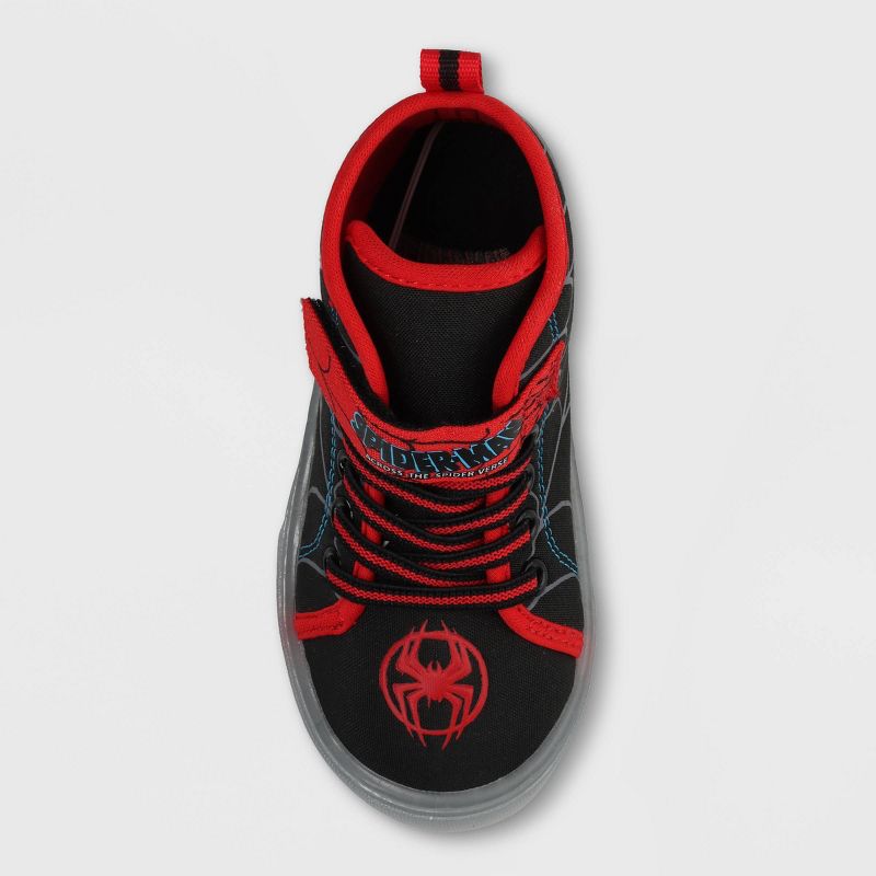 Zapatillas de deporte de alta fidelidad Marvel Spider-Man para niños pequeños - Negro t12