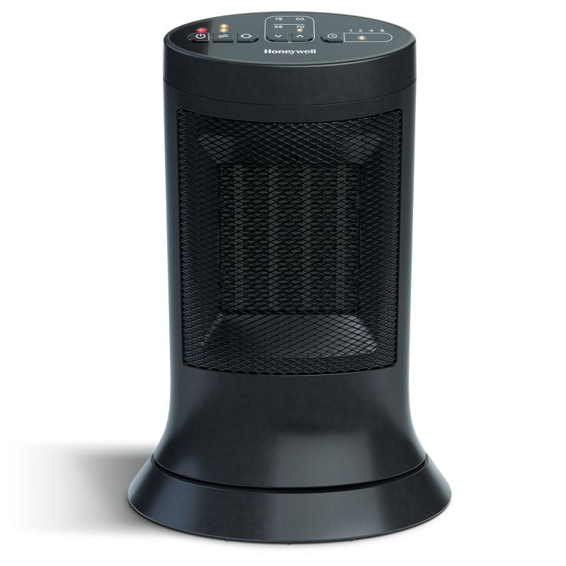 Calentador de torre compacto de cerámica digital Honeywell negro