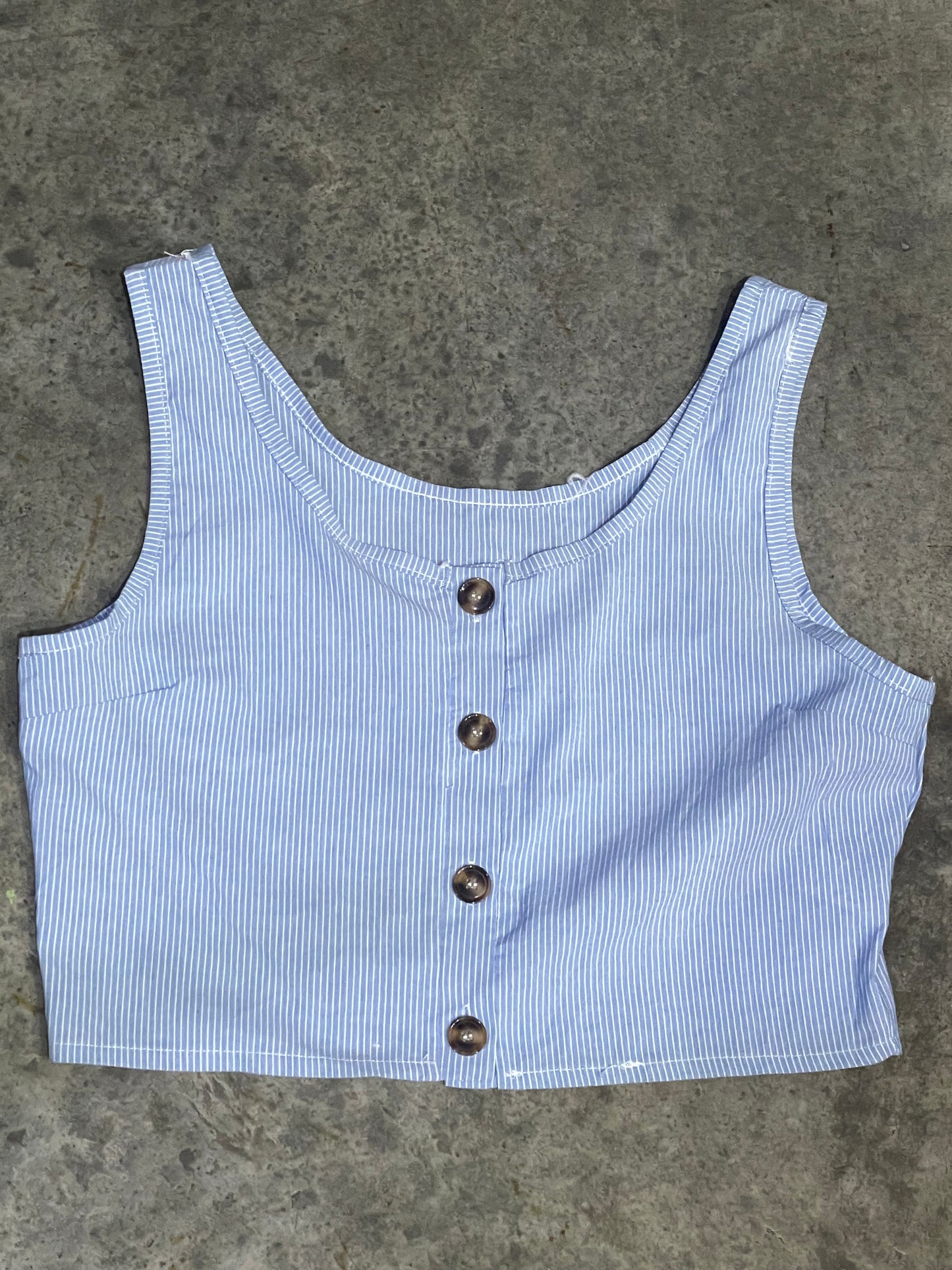 Blusa top a rayas - talla L