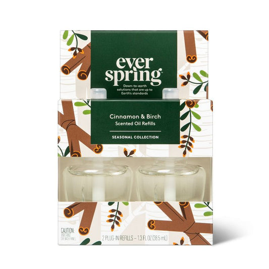 Ambientador de aceite con aroma eléctrico de canela y abedul - 2ct - Everspring™