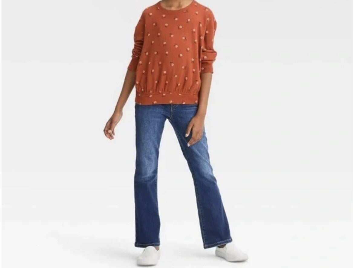 Blusa floreada - Cat & Jack - talla L (10/12)