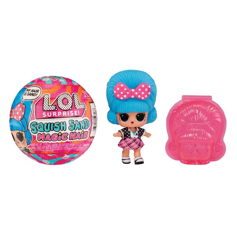 L.O.L. ¡Sorpresa! Squish Sand Magic Hair Tots con muñeca coleccionable, muñecas Squish Sand