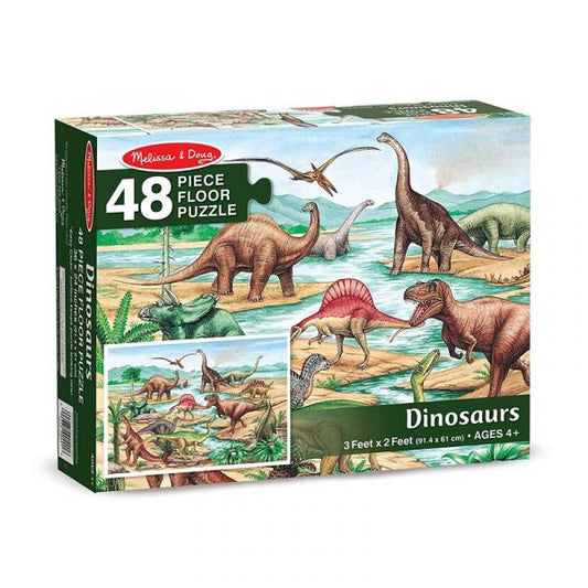 MELISSA & DOUG RompecabezaS 421 Piso De Dinosaurios 48 Piezas