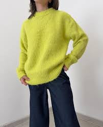 Suéter tejido verde Grinch - a new day - talla S ( oversize )