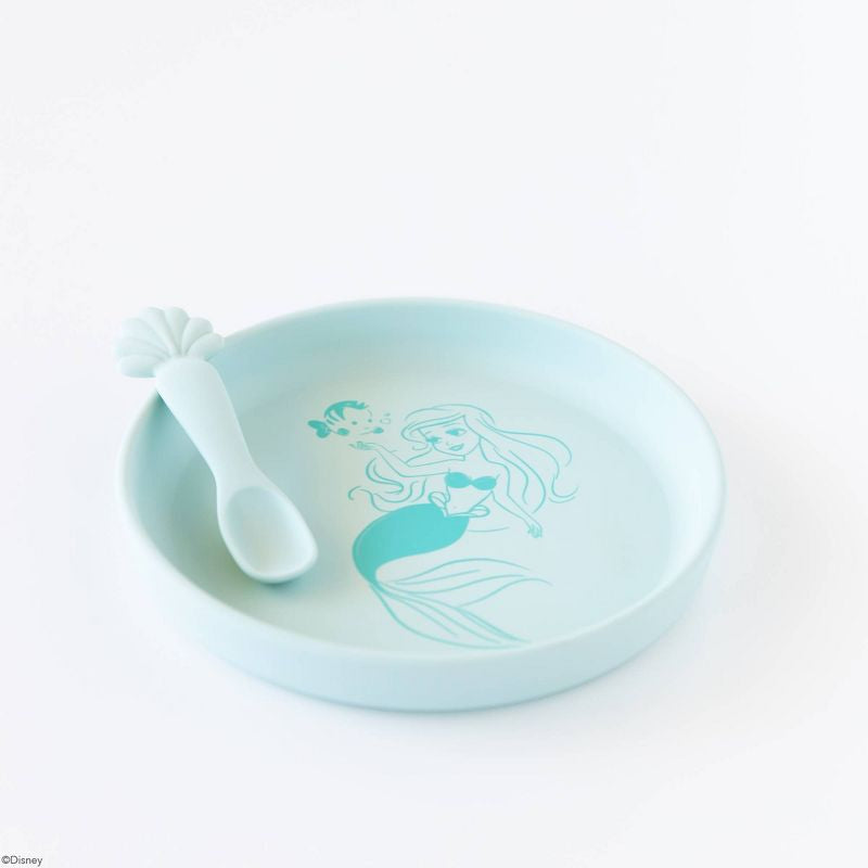 Juego de alimentación Disney Bumkins de 2 piezas Disney Ariel - Aqua Green