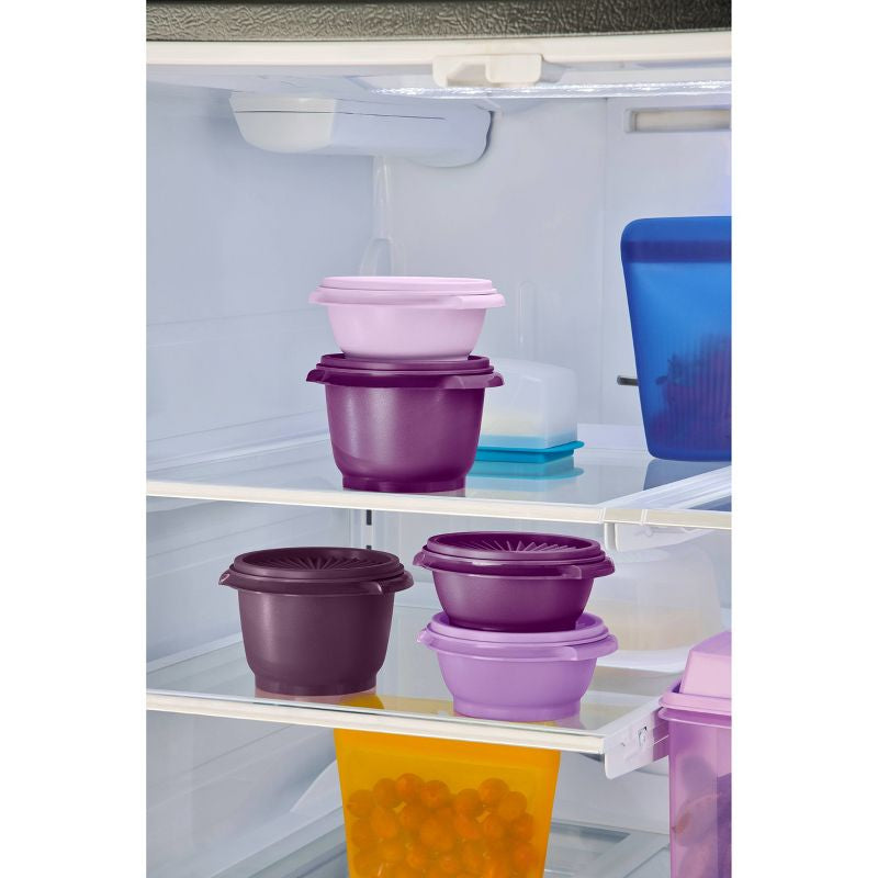 Juego de contenedores de almacenamiento de alimentos de plástico Tupperware Heritage 5pk