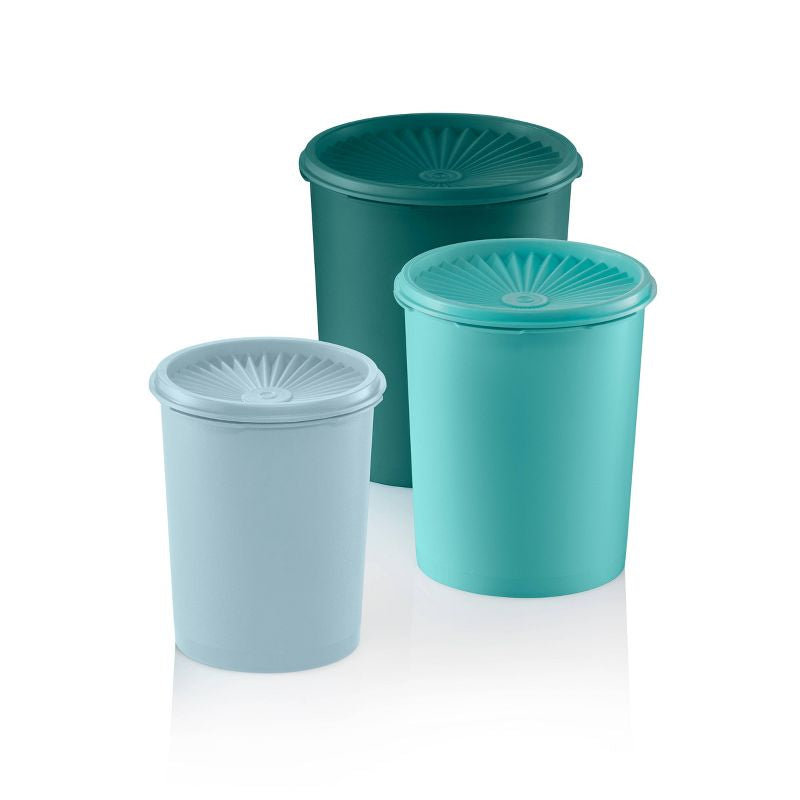 Juego de botes de plástico Tupperware Heritage 3pk