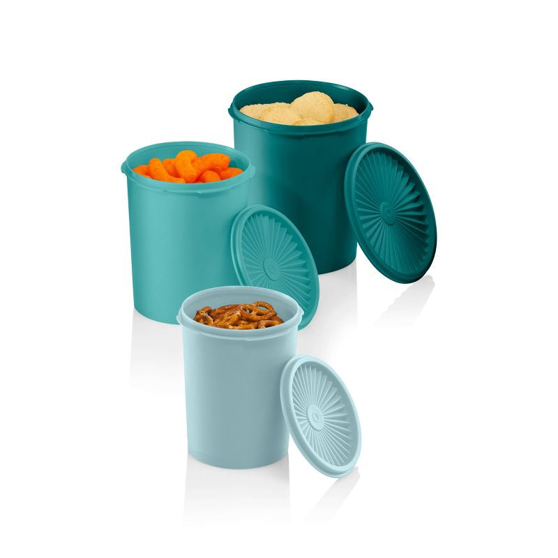 Juego de botes de plástico Tupperware Heritage 3pk