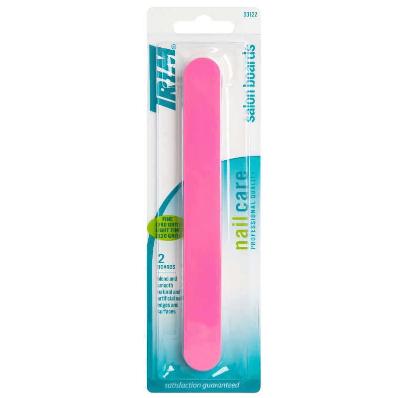 Trim Fine & Light Fine Pink Salon Boards - 2pc - Limas de uñas