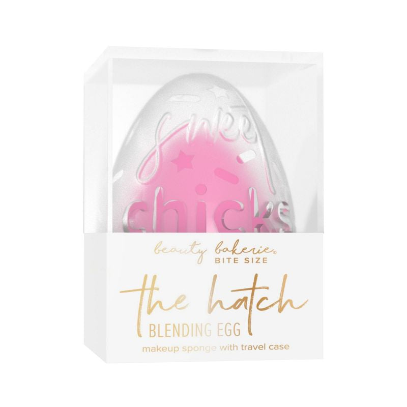 Beauty Bakery Bite Size The Hatch Blending Egg Esponja de maquillaje con estuche de viaje - Rosa claro