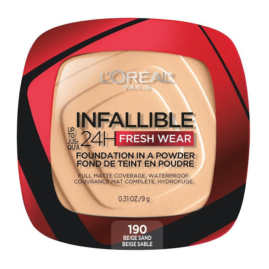 L'Oreal Paris Infalible Hasta 24H Fresh Wear Foundation en polvo - 0,31 oz-Color
120 Vanilla