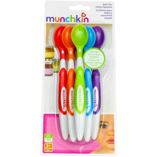 Cucharas para bebés de punta blanda Munchkin, 6 cucharas