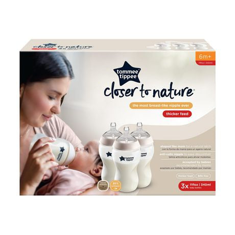 Tommee Tippee Closer to Nature Added Cereal Baby Bottle, 11 oz