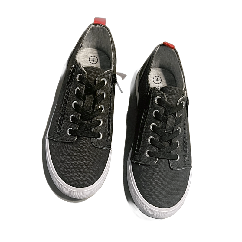 Zapatillas deportivas Lucian negras para niñas Cat & Jack con doble cremallera talla 2