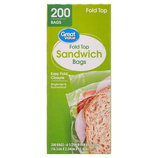 Bolsas de sándwich plegables, 200 unidades