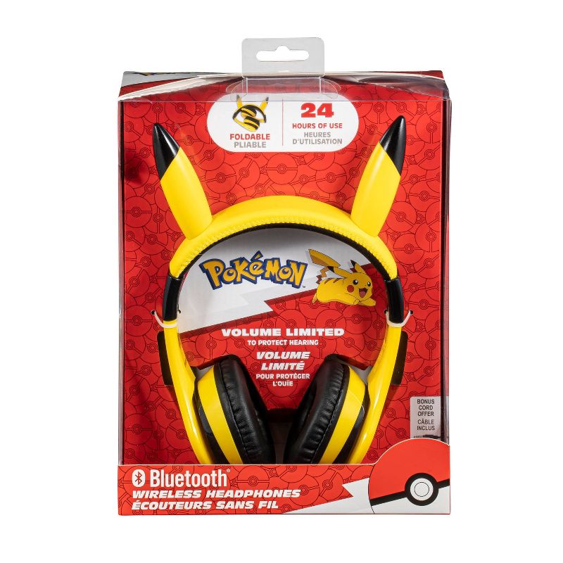 Auriculares inalámbricos Bluetooth Pokemon eKids - Amarillo