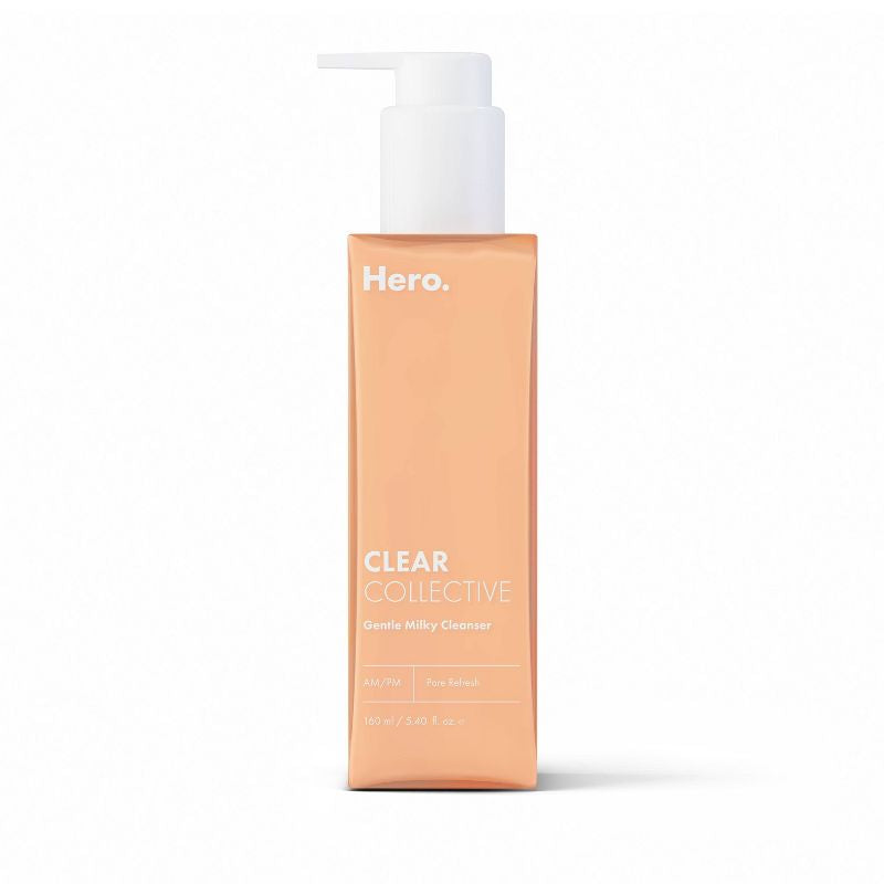 Hero Cosmetics Limpiador facial suave que clarifica los poros lechosos para pieles sensibles y propensas al acné - 5,40 fl oz