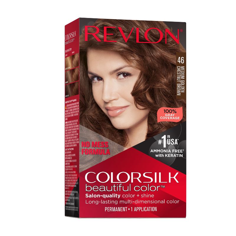 Revlon Colorsilk Hermoso color Color de cabello permanente de alta definición de larga duración con cobertura 100% gris - 4,4 fl oz