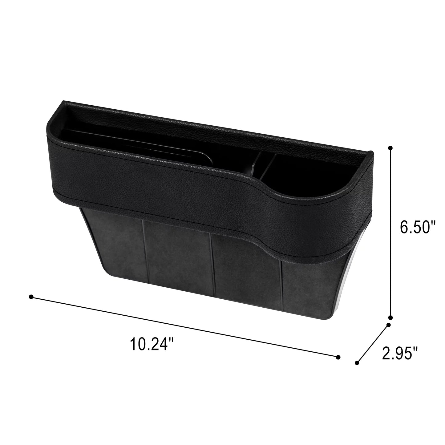 Organizador de almacenamiento de asiento de coche automotriz Auto Drive 1 pieza Negro - Ajuste universal