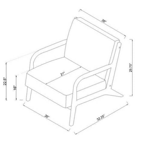 Sillón de madera Esters - Threshold™