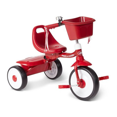 Radio Flyer Fold 2 Go Trike con cubo