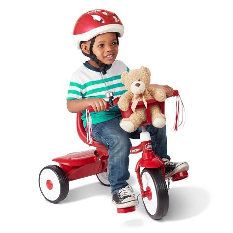 Radio Flyer Fold 2 Go Trike con cubo