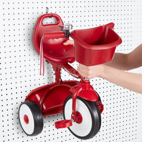 Radio Flyer Fold 2 Go Trike con cubo